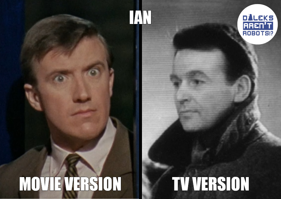 (Image of the young Ian from the movie and the adult teacher Ian from the show)