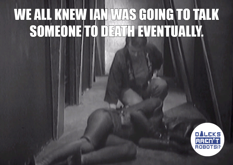 (Image of Ian inspecting a body on the ground) We all knew Ian was going to talk someone to death eventually.