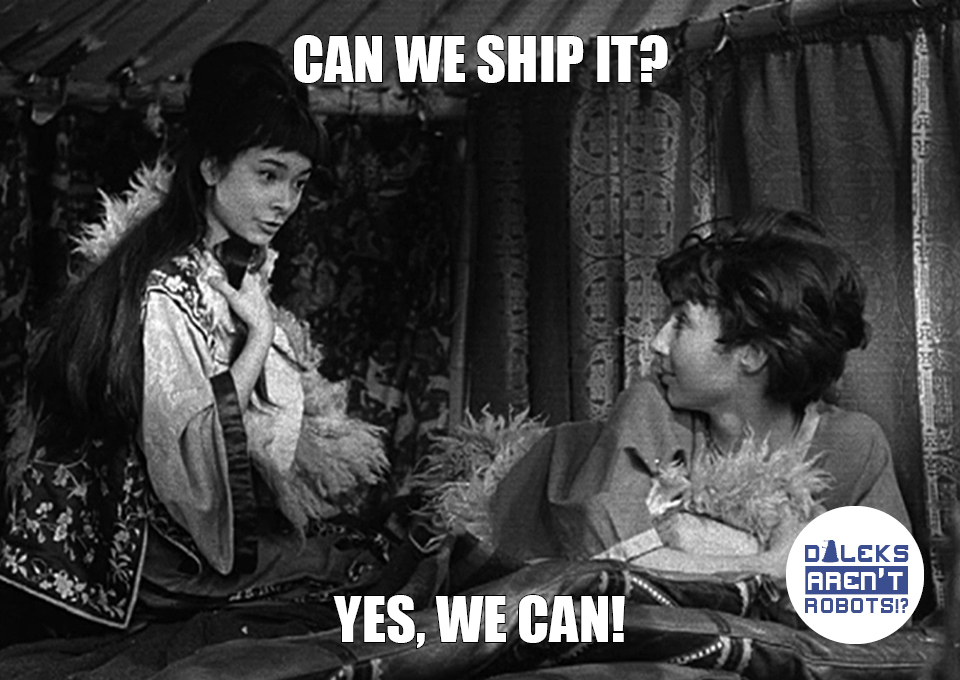 (Image of smiling Ping Cho and Susan) Can we ship it? YES WE CAN!